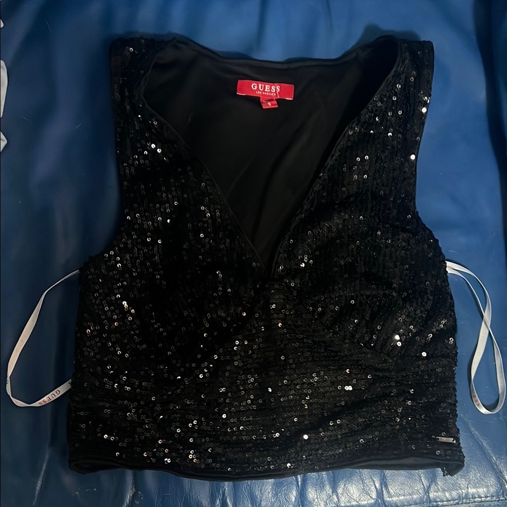 Guess Black Blouse Elegant Top